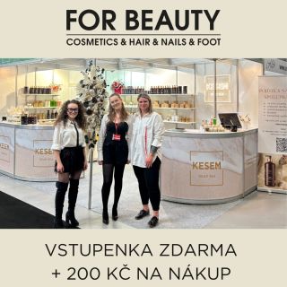 🎁 Získejte vstupenku ZDARMA na veletrh FOR BEAUTY 2025 + 200 Kč na další nákup! Blíží se jedna z největších kosmetických...